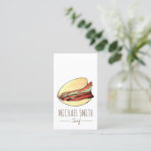 Carte De Visite Gua Bao Pork Belly Bun chinois Taiwan nourriture (Debout devant)