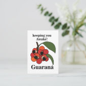 Carte De Visite Guarana Fruit Plant Botanical (Debout devant)