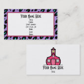 Carte De Visite Guépard pourpre électrique (Devant / Derrière)