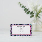 Carte De Visite Guépard pourpre électrique (Debout devant)