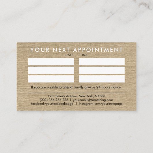 Carte De Visite Guérir les mains Yin Yang symbole Rendez-vous (Dos)