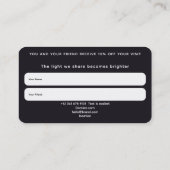 Carte De Visite Guérison énergétique par impulsion céleste (Dos)