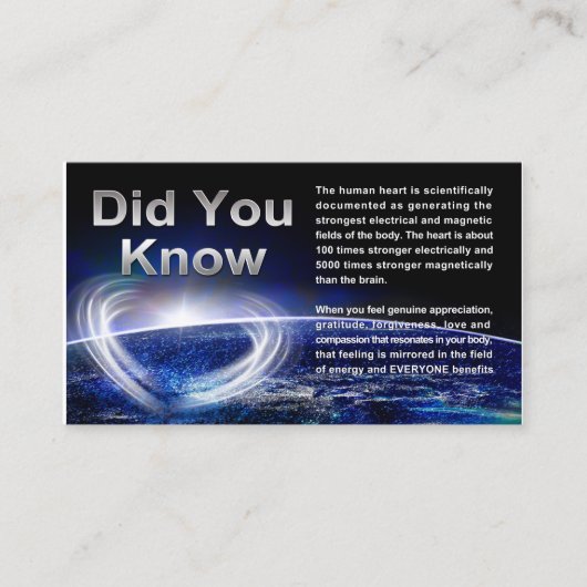 Carte De Visite Guérison global (Devant)