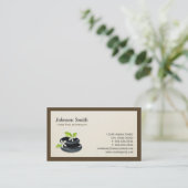 Carte De Visite Guérison holistique - Logo Zen élégant (Debout devant)