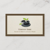 Carte De Visite Guérison holistique - Logo Zen élégant (Dos)
