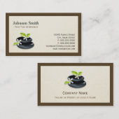 Carte De Visite Guérison holistique - Logo Zen élégant (Devant / Derrière)