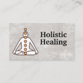 Carte De Visite Guérison holistique | Pose de pose de yoga | Chakr (Devant)