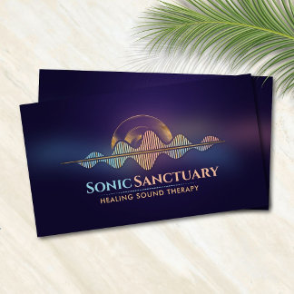 Carte De Visite Guérison sonore Résonance d'onde sonique