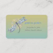 Carte De Visite Guérison Spirituel Avec Dragonfly Aquarelle (Devant)