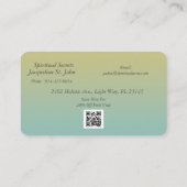 Carte De Visite Guérison Spirituel Avec Dragonfly Aquarelle (Dos)