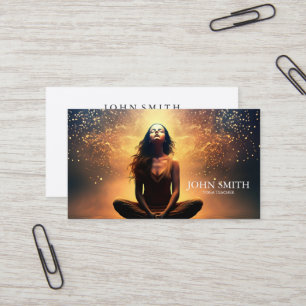 Carte De Visite Guérisseur d'énergie cristalline Chakra Méditation