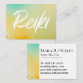 Carte De Visite Guérisseur principal d'énergie de praticien de (Devant / Derrière)