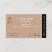 Carte De Visite Guérisseur | Thérapiste | Consultant professionnel (Devant)