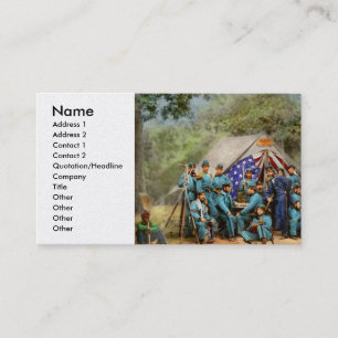 Carte De Visite Guerre de Sécession - Compagnie du génie 8e État d