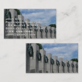 Carte De Visite Guerres commémoratives I de la Seconde Guerre mond (Devant / Derrière)