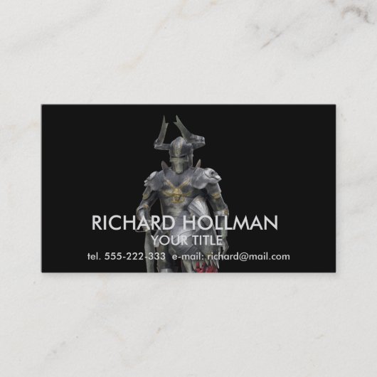 Carte De Visite Guerrier de fée (Devant)