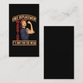 Carte De Visite Guerrier de remplacement du genou pour la chirurgi (Devant / Derrière)