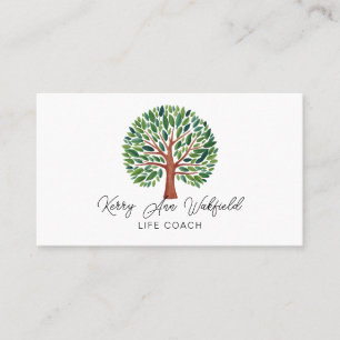 Carte De Visite Guerrier de vie arbre de la vie thérapeute yoga gu