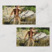 Carte De Visite Guerrier indien (Devant / Derrière)