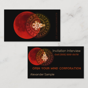 Carte De Visite Guerrier maçonnique