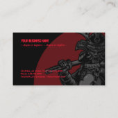 Carte De Visite Guerrier samouraï japonais (Dos)