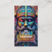 Carte de visite guerrier viking (Devant)