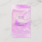 Carte De Visite Guide d'application des ongles Glam Iridescente (Dos)