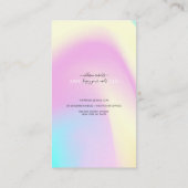 Carte De Visite Guide d'application des ongles Glam Iridescente (Dos)