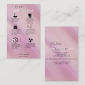 Carte De Visite Guide d'application du beurre corporel Glam élégan (Devant / Derrière)