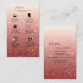 Carte De Visite Guide d'application du beurre corporel Parties sci (Devant / Derrière)