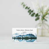 Carte De Visite Guide d'aventure de montagne personnalisé (Debout devant)