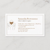 Carte De Visite Guide de carrière Brown moderne (Dos)