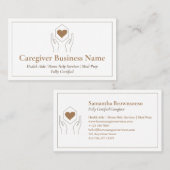 Carte De Visite Guide de carrière Brown moderne (Devant / Derrière)