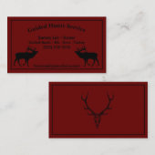 Carte De Visite Guide de chasse en plein air Service Professionnel (Devant / Derrière)