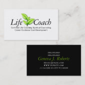 Carte De Visite Guide de conseil spirituel de l'entraîneur Green L (Devant / Derrière)