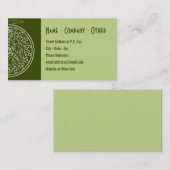 Carte De Visite Guide de la boutique d'art Silhouette blanche pour (Devant / Derrière)