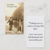Carte De Visite Guide de pêche (Devant / Derrière)