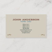 Carte De Visite Guide de pêche (Dos)