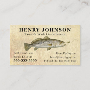Carte De Visite Guide de pêche à la mouche