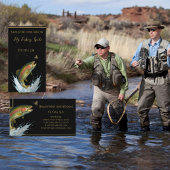 Carte De Visite Guide de pêche à la mouche Chartes Truite noire or