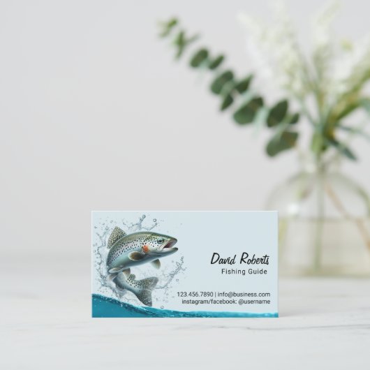 Carte De Visite Guide de pêche Charters de pêche professionnels Pl (Debout devant)