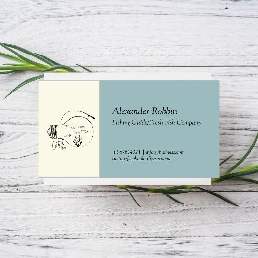 Carte De Visite Guide de pêche/Chartes de pêche