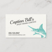 Carte De Visite Guide de pêche, Chartes de pêche (Devant)