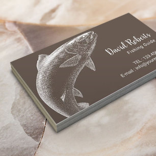 Carte De Visite Guide de pêche Chartes de pêcheurs