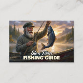 Carte De Visite Guide de pêche Pêcheur Poisson Lac Océan (Devant)