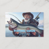 Carte De Visite Guide de pêche Pêcheur Poisson Lac Océan (Devant)