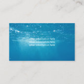 Carte De Visite Guide de pêche Service Blue Water (Dos)