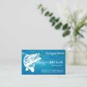 Carte De Visite Guide de pêche Service Blue Water (Debout devant)