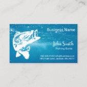 Carte De Visite Guide de pêche Service Blue Water (Devant)