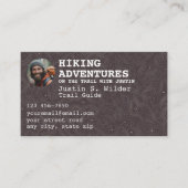 Carte De Visite Guide de piste randonnée (Devant)